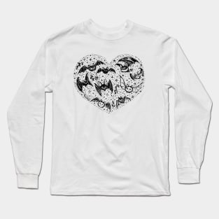 Happy Valentine's Day - My Spooky is My Valentine Heart Drawing Long Sleeve T-Shirt